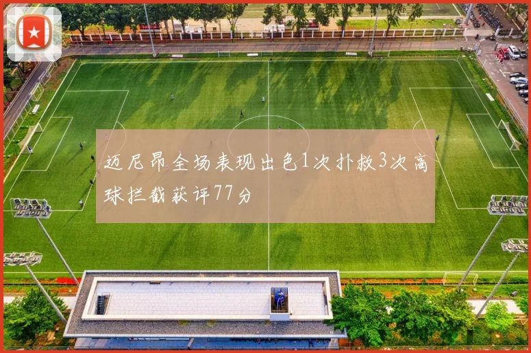 迈尼昂全场表现出色1次扑救3次高球拦截获评77分